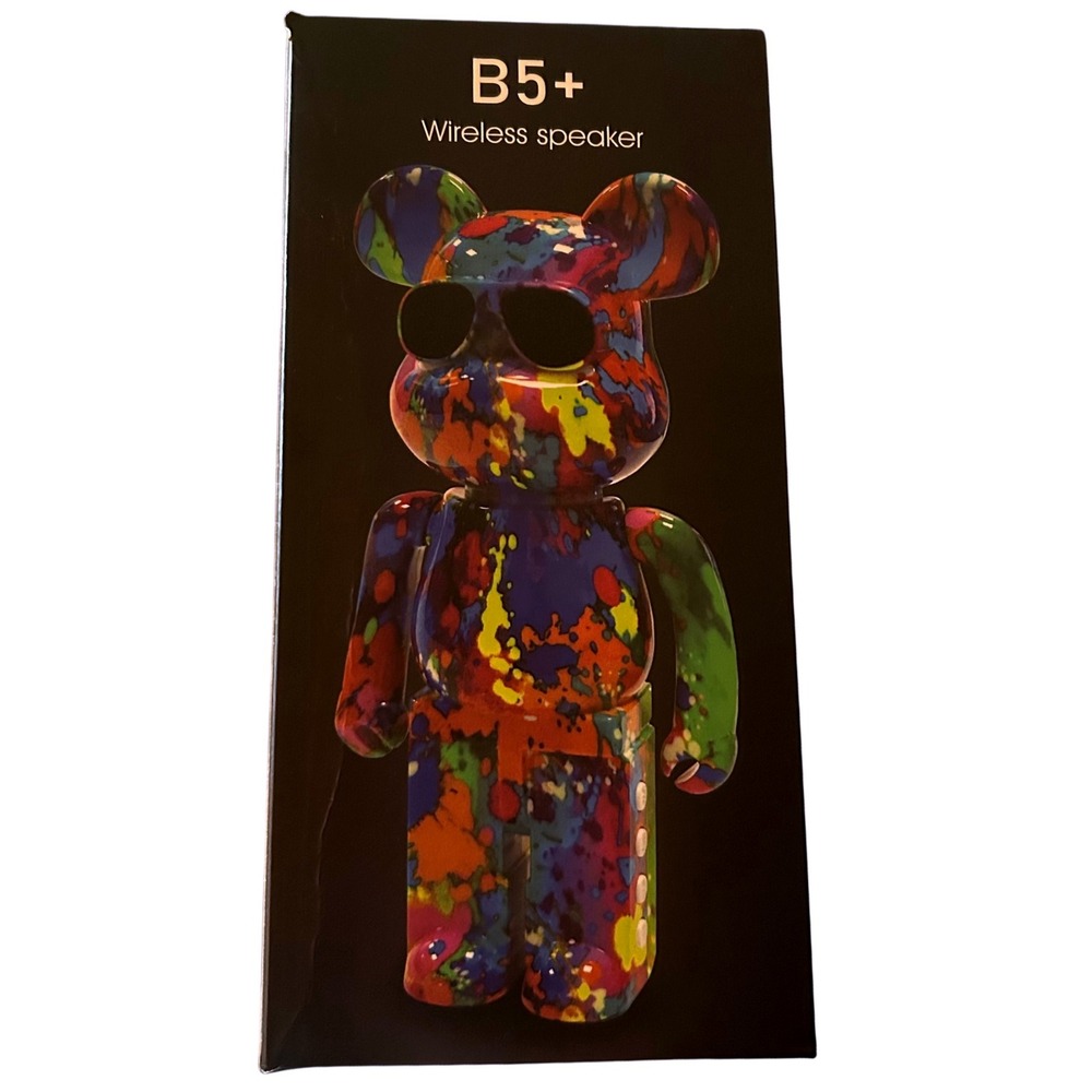 B5 Plus Bearbrick Style Wireless‎ Speaker Colorful Splash Design
